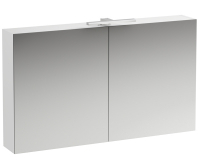 Base zrcadlová skříňka 120 x 70 cm, s osvětlením a zásuvkou, bílá/mat, H4029021102601, Laufen