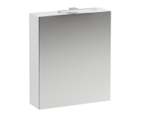 Base zrcadlová skříňka 60 x 70 cm, levá s osvětlením a zásuvkou, bílá/lesk, H4027511102611, Laufen