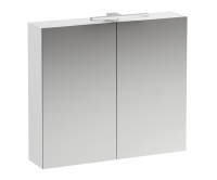 Base zrcadlová skříňka 80 x 70 cm, s osvětlením a zásuvkou, bílá/mat, H4028021102601, Laufen