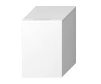 Cubito-N skříňka nízká levá, 1 police skleňená, bílá, H43J4201105001, JIKA