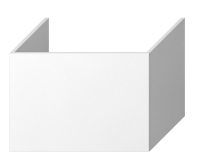 Cubito skříňka pod desku 64 cm 1 zásuvka, bílá/lesklý lak, H41J4243015001, JIKA