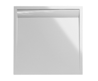 ILA vanička z litého mramoru WIQ s hliníkovým krytem 80 x 80 cm bílá/bílý kryt, WIQ0800404, Ronal