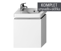Komplet Cubito skříňka výklopná s umývátkem 45 x 25 cm, otvor vlevo, bílá, TK0J4201005001_L, JIKA