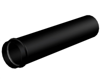 alca plast, sifon umyvadlový alcaplast prodlužovací kus černý - mat, A4000BLACK