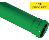PPKGEM kanalizační trubka SN10 125 x 3,9 x 1000 mm, 770440, OSMA