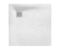 Terran vanička z litého mramoru čtvercova 80 x 80 x 2,6 cm bílá, AP10332032001100, Roca