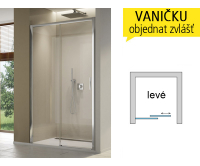 TLS2 sprchové dveře jednodílné, posuvné levé 1000 (975-1025 mm) profil:aluchrom, výplň:čiré sklo, TLS2G1005007, Ronal