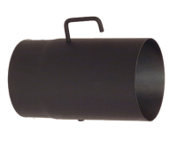 Trubka kouřovodu s klapkou 180 x 2,0 x 250mm černá, 2407, V.A.P.K.