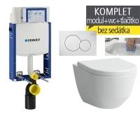 Závěsný WC komplet T-05 Kombifix Eco + Laufen Pro RIMLESS klozet závěsný 53 cm, T-05 LPR