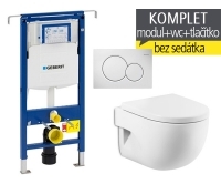 Závěsný WC komplet T-07 Duofix Special + Meridian Compact klozet závěsný 48 cm, T-07 RMC, Geberit