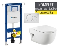 Závěsný WC komplet T-07 Duofix Special + Meridian klozet závěsný 56 cm, T-07 RME, Geberit