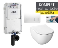 Závěsný WC komplet T-10 JIKA pro zazdění + Mio-N RIMLESS klozet závěsný 53 cm, T-10 JMR, JIKA