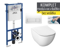 Závěsný WC komplet T-11 JIKA do sádrokartonu + Mio-N RIMLESS klozet závěsný 53 cm, T-11 JMR, JIKA