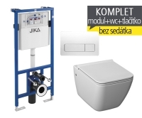Závěsný WC komplet T-11 JIKA do sádrokartonu + Pure klozet závěsný 54 cm, T-11 JPU, JIKA