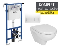 Závěsný WC komplet T-12 JIKA do bytových jader + Lyra plus klozet závěsný 53 cm, T-12 JLY, JIKA