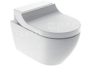 AquaClean Tuma Comfort klozet závěsný se sprchovacími funkcemi, bílý/kartáčovaná nerez