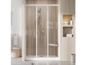 ASDP3-100/198 sprchové dveře bílá/transparent