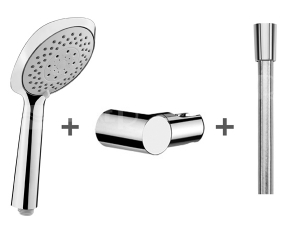 Cubito-N sprchový set - ruční sprcha hranatá 4 funkce,držák, hadice 170 cm