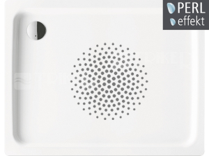 Duschplan vanička ocelová 90 x 120 x 6,5 cm 420-1, bílá + Perl-Effekt + Antislip