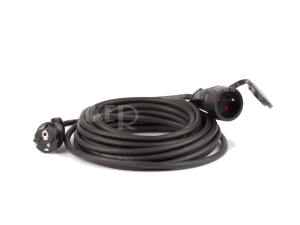 Kabel 10 m 230 v guma, černý