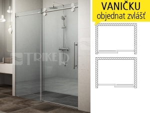 KID2 sprchové dveře KID 2/1300 (1150-1310mm) profil:brillant, výplň:transparent