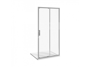 Nion dvoudílné dveře 1000 stříbro/transparent