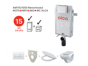 Renovmodul AM115/1000-5:1 pro závěsné WC (M1710+M91+A60+WC ALCA)