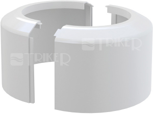 Rozeta vysoká pro dopojení k WC Alca plast A980 110/100 mm bílá, dělená