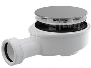 Sifon sprchový Roltechnik 8100034 snížený pro vaničky s otvorem 90 mm, krytka plast/chrom