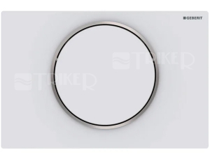 Sigma10 ovládací tlačítko nerezové, bílá/lesklý chrom/bílá