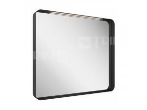 Strip I 800 zrcadlo s osvětlením černé 800x700x65m