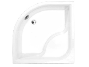 Viki Lux vanička plastová 90 x 90 x 48 cm R550 bílá, včetně panelu a nožiček